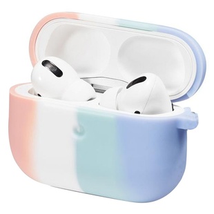 Силиконовый футляр Colorfull для наушников AirPods Pro Розовый / Сиреневый