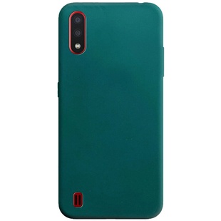 Силиконовый чехол Candy для Samsung Galaxy M01 Core / A01 Core Зеленый / Forest green