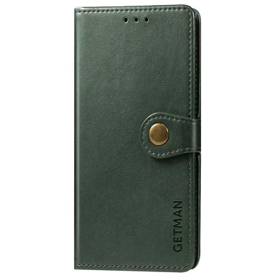 Шкіряний чохол книжка GETMAN Gallant (PU) для Samsung Galaxy A10s, Зеленый