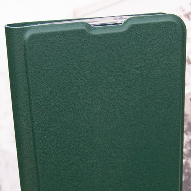 Кожаный чехол книжка GETMAN Elegant (PU) для Motorola Moto E40 Зеленый