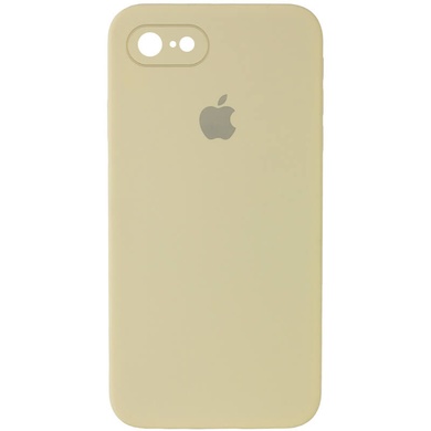 Чохол Silicone Case Square Full Camera Protective (AA) для Apple iPhone 7/8 / SE (2020) (4.7 "), Желтый / Mellow Yellow