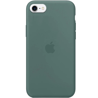Чехол Silicone Case Full Protective (AA) для Apple iPhone SE (2020) Зеленый / Pine green