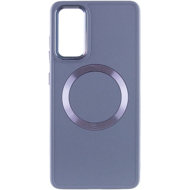 TPU чохол Bonbon Metal Style with MagSafe для Samsung Galaxy S23 FE, Сірий / Lavender