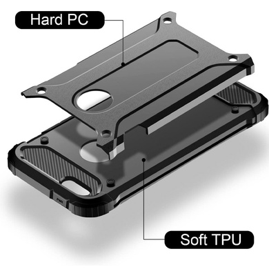 Бронированный противоударный TPU+PC чехол Immortal для Apple iPhone 5/5S/SE