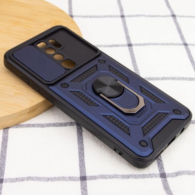 Ударопрочный чехол Camshield Serge Ring для Xiaomi Redmi Note 8 Pro Синий
