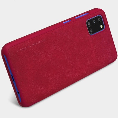 Кожаный чехол (книжка) Nillkin Qin Series для Samsung Galaxy A31 Красный