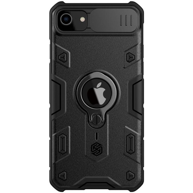 TPU+PC чехол Nillkin CamShield Armor (шторка на камеру) для Apple iPhone 7 / 8 / SE (2020) (4.7"), Черный