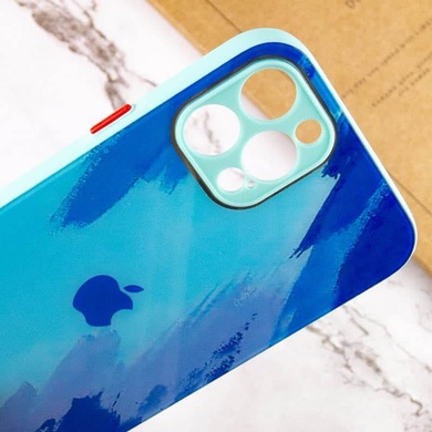 Чехол TPU+Glass Impasto abstract для Apple iPhone 12 Pro (6.1") Blue