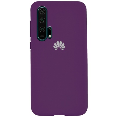 Чехол Silicone Cover Full Protective (AA) для Huawei Honor 20 Pro Фиолетовый / Grape