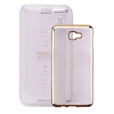 TPU чехол Mercury Ring 2 для Samsung G610F Galaxy J7 Prime (2016), Золотой