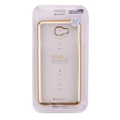 TPU чехол Mercury Ring 2 для Samsung G610F Galaxy J7 Prime (2016), Золотой