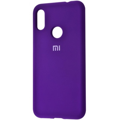 Чехол Silicone Cover Full Protective (AA) для Xiaomi Mi 8, Фиолетовый / Purple