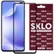 Захисне скло SKLO 3D (full glue) для Samsung Galaxy A41, Чорний
