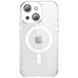TPU+PC чехол Fullcolor with Magnetic Safe для Apple iPhone 14 (6.1") White