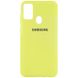 Чохол Silicone Cover Full Protective (AA) для Samsung Galaxy M30s / M21, Жовтий / Flash