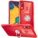 TPU+PC чехол Deen CrystalRing под магнитный держатель для Samsung Galaxy A20 / A30 Бесцветный / Красный
