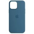 Чехол Silicone case (AAA) full with Magsafe для Apple iPhone 13 Pro Max (6.7") Синий / Blue Jay