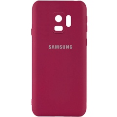 Чохол Silicone Cover My Color Full Camera (A) для Samsung Galaxy S9, Бордовый / Marsala