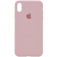 Чохол Silicone Case Full Protective (AA) для Apple iPhone X (5.8 ") / XS (5.8"), Рожевий / Pink Sand
