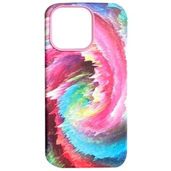 Шкіряний чохол Colour Splash with MagSafe для Apple iPhone 12 Pro Max (6.7"), Pink / Blue