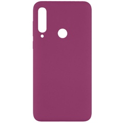 Чехол Silicone Cover Full without Logo (A) для Huawei Y6p Бордовый / Marsala