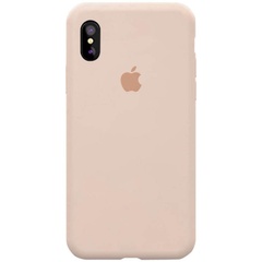Чехол Silicone Case Full Protective (AA) для Apple iPhone XS Max (6.5") Розовый / Pink Sand