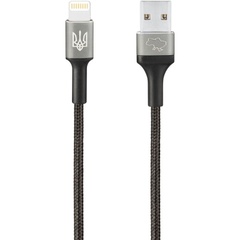 Дата кабель Gelius Strong Ukraine GP-UCN002L USB to Lightning 3A (1.2m), Black