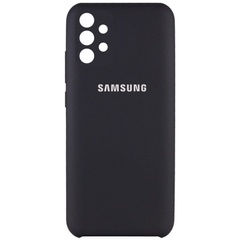 Чехол Silicone Cover Full Camera (AAA) для Samsung Galaxy A32 4G Черный / Black