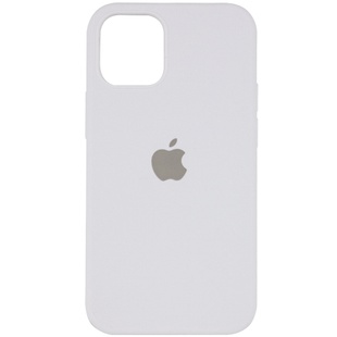 Чехол Silicone Case Full Protective (AA) для Apple iPhone 12 Pro Max (6.7") Белый / White