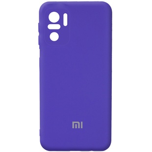 Чехол Silicone Cover Full Camera (AA) для Xiaomi Redmi Note 10 / Note 10s Фиолетовый / Purple