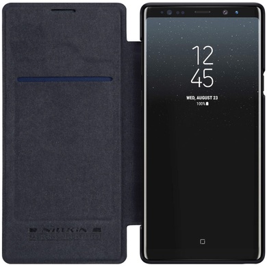 Шкіряний чохол (книга) Nillkin Qin Series для Samsung Galaxy Note 9, Чорний