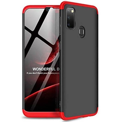 Пластиковая накладка GKK LikGus 360 градусов для Samsung Galaxy M30s / M21, Черный / Красный