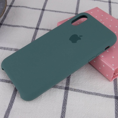 Чохол Silicone Case (AA) для Apple iPhone XS Max (6.5 "), Зелений / Pine green