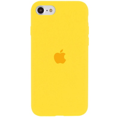 Чохол Silicone Case Full Protective (AA) для Apple iPhone SE (2020), Желтый / Canary Yellow