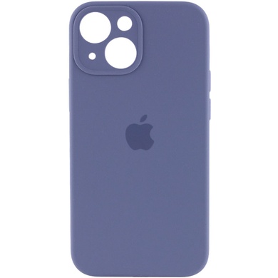 Чехол Silicone Case Full Camera Protective (AA) для Apple iPhone 14 Plus (6.7") Серый / Lavender Gray