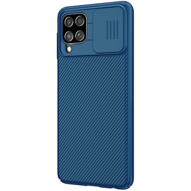 Карбоновая накладка Nillkin Camshield (шторка на камеру) для Samsung Galaxy A22 4G / M32 Синий / Blue