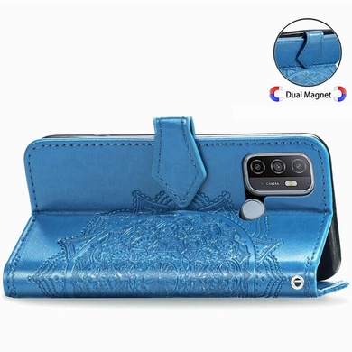 Кожаный чехол (книжка) Art Case с визитницей для Oppo A53 / A32 / A33, Синий