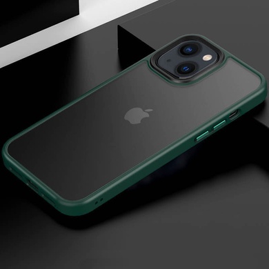 TPU+PC чохол Metal Buttons для Apple iPhone 13 (6.1 "), Зеленый