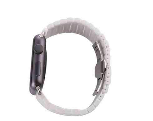 Ремінець Ceramic 1-Bead Design для Apple watch 42mm / 44mm, Белый