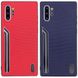 TPU чехол SHENGO Textile series для Samsung Galaxy Note 10 Plus Красный
