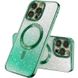 TPU чехол Delight case with MagSafe с защитными линзами на камеру для Apple iPhone 15 (6.1") Зеленый / Emerald
