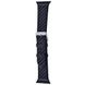 Ремешок Leather + Carbon Imitation для Apple Watch 38 mm/40 mm Черный