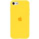 Чохол Silicone Case Full Protective (AA) для Apple iPhone SE (2020), Желтый / Canary Yellow
