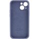 Чехол Silicone Case Full Camera Protective (AA) для Apple iPhone 14 Plus (6.7") Серый / Lavender Gray