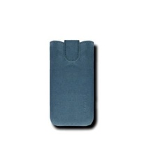 Шкіряний футляр Mavis Premium VELOUR для Apple iPhone 4 / 4S / HTC Desire V / X, Голубой