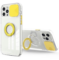 Чохол Camshield ColorRing TPU зі шторкою для камери для Apple iPhone 12 Pro (6.1 "), Желтый