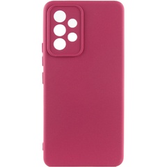 Чохол Silicone Cover Lakshmi Full Camera (AAA) для Samsung Galaxy A52 4G / A52 5G / A52s, Розовый / Barbie pink