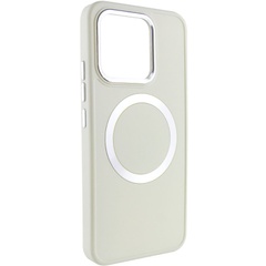 TPU чехол Bonbon Metal Style with MagSafe для Xiaomi Redmi Note 13 4G Белый / White