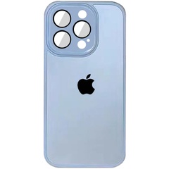 Чехол TPU+Glass Sapphire Midnight для Apple iPhone 12 (6.1") Голубой / Blue