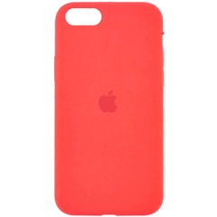 Чехол Silicone Case Full Protective (AA) для Apple iPhone SE (2020) Оранжевый / Pink citrus